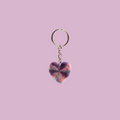 Small Crochet Heart Keychain